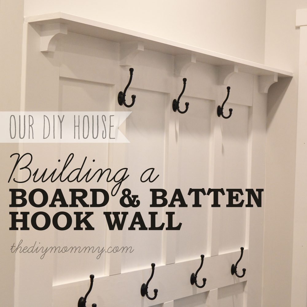 Build a Board & Batten DIY Hook Wall