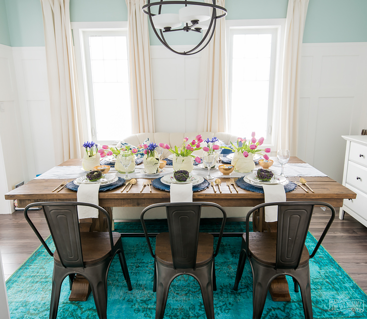 A Bright & Colourful Easter Table Setting