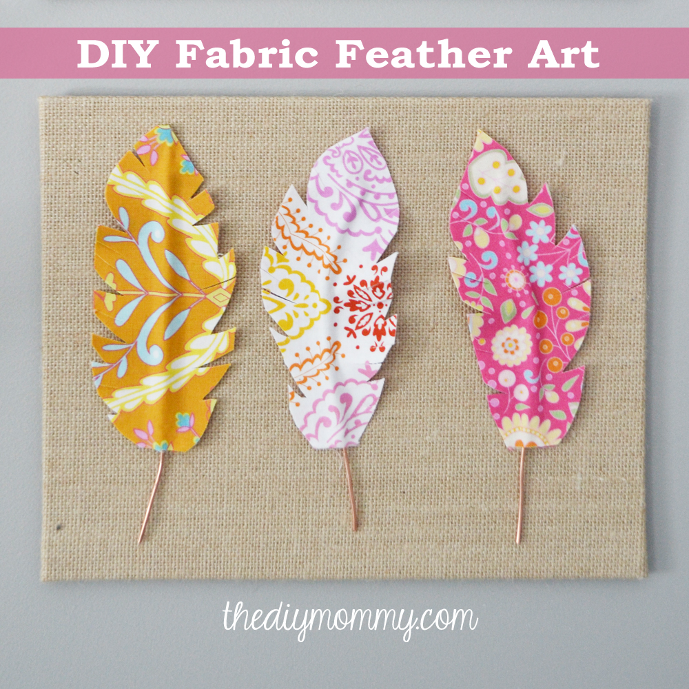 Make Fabric Feather Wall Art