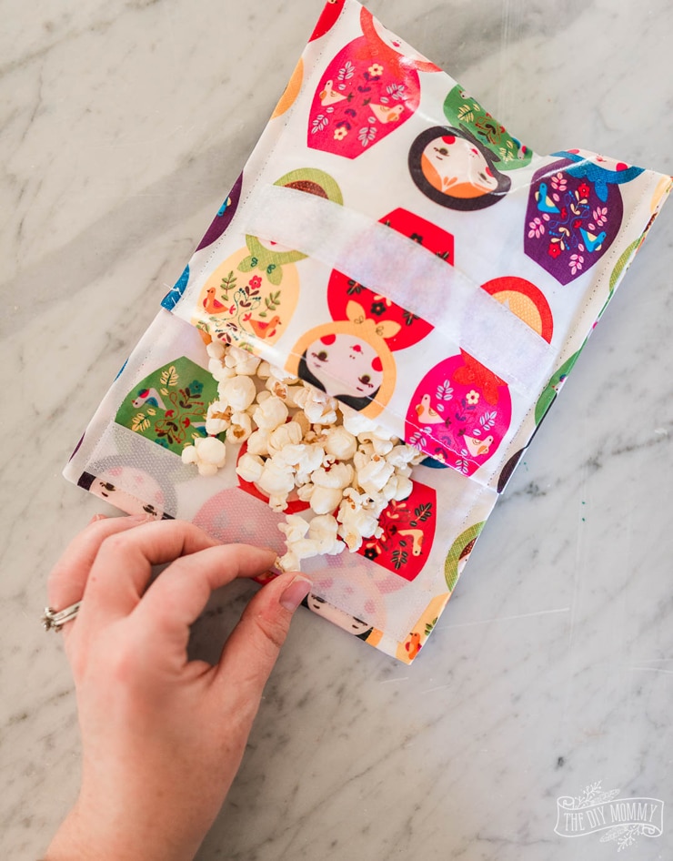 How to sew reusable fabric snack bags in 15 minutes