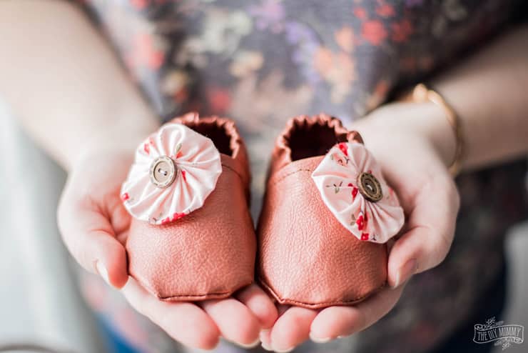Sew Faux Leather Baby Slippers with the Cricut Maker