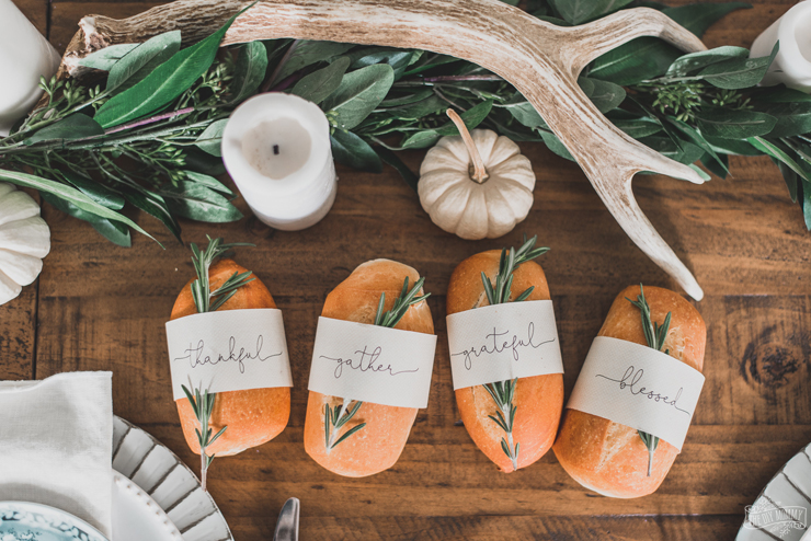 Free Printable Bread Wrappers for Thanksgiving