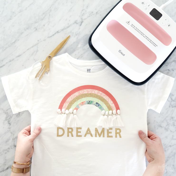 DIY Rainbow Dreamer TShirt with Cricut