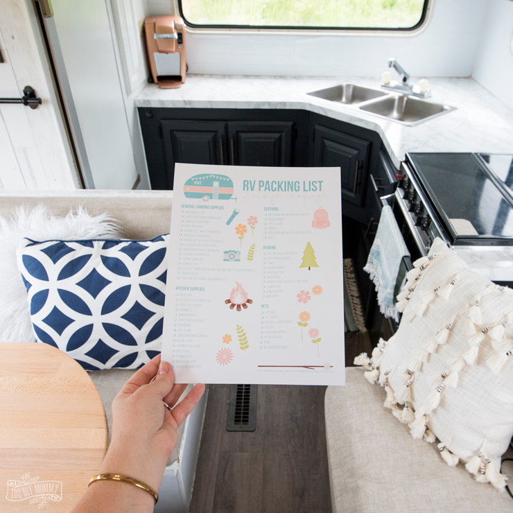 RV Packing List – Free Printable (and it’s so cute!)
